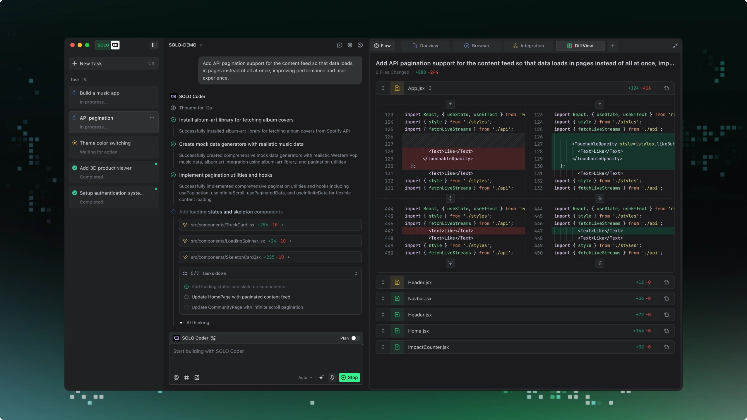 CompileX7 interface showcasing AI-powered code engineering